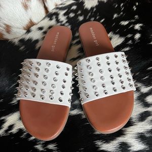 Madden Girl Studded Flat Sandals
